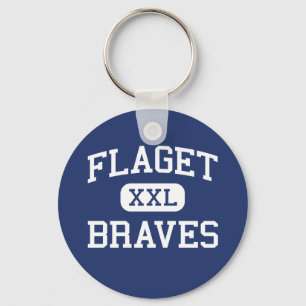Flaget - indiankrigare - kick - Louisville Nyckelring