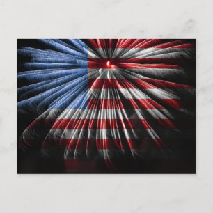 FlagFireworks Vykort