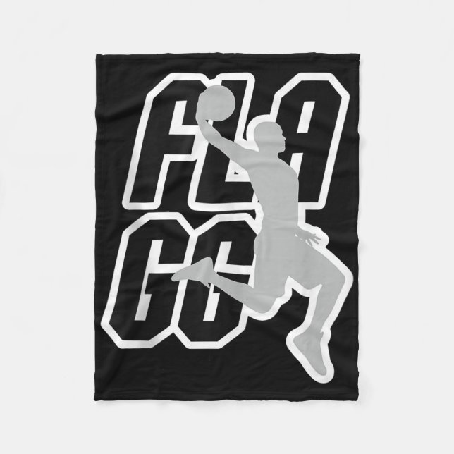 Flagg Basketball Inspire Fläkt Sports Tanktop Fleecefilt (Framsidan)