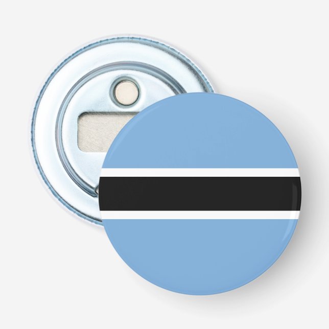 Flagg-bottenskapare för Botswana med patriotisk de Flasköppnare (Framsidan)
