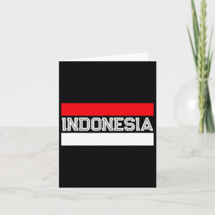 Flagg Indonesiens självständighetsdag Kort