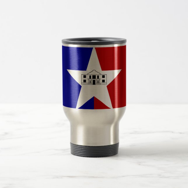 Flagg-resa San Antonio, Texas Kaffe/Te-mugg Resemugg (Center)