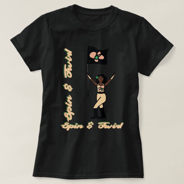 Flagg T-shirt Persikoblomma (Design framsida)