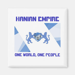 Flagga 1 World One People Magnet