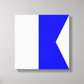 Flagga A - Alfa Canvastryck