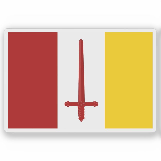 Flagga Aalst, Belgien Klistermärken (Framsida)