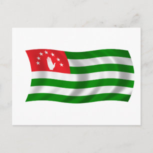 Flagga Abchazien Vykort
