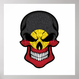 Flagga AbOrient Smiling Skull Poster
