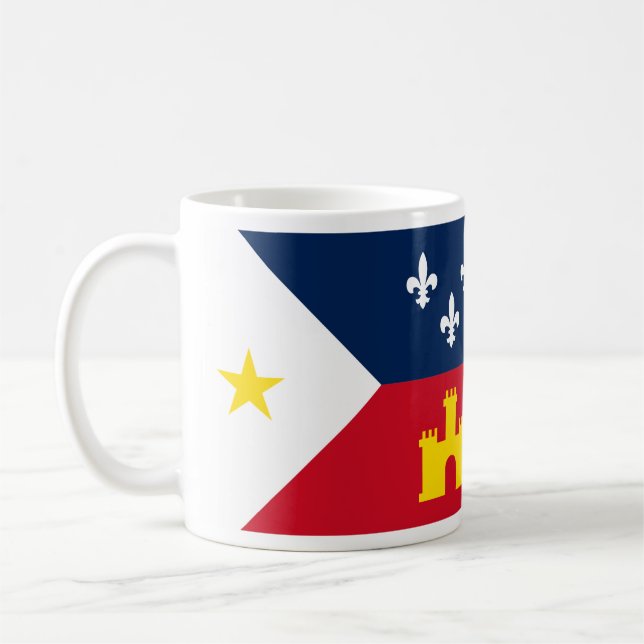 Flagga Acadiana Coffee Mugg (Vänster)