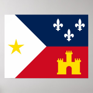 Flagga Acadiana Poster