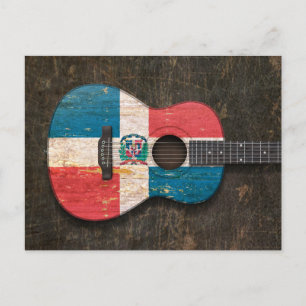 Flagga Acoustic Guitar Vykort