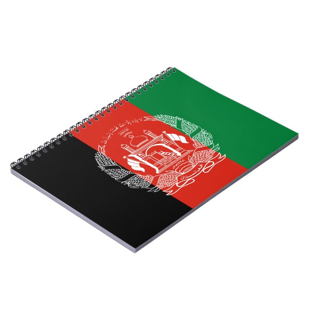 Flagga Afghanistan Anteckningsbok (Vänstra Sidan)