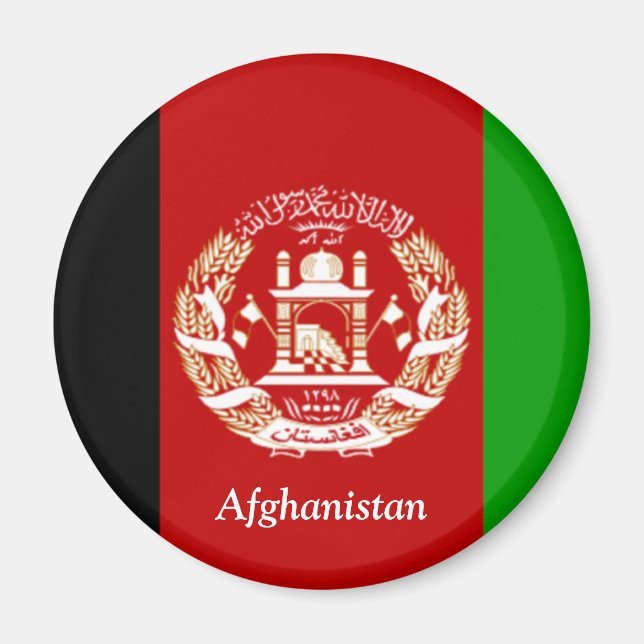 Flagga Afghanistan Magnet (Framsidan)