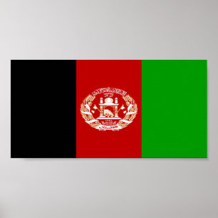 Flagga Afghanistan Poster