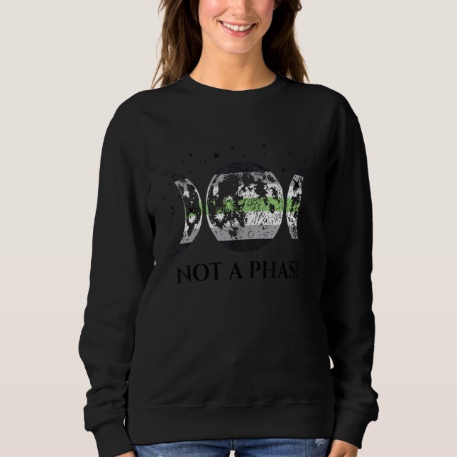 Flagga Agender Pride är inte en fas T Shirt (Framsida)