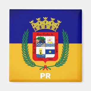 Flagga Aguadilla, Puerto Rico Magnet