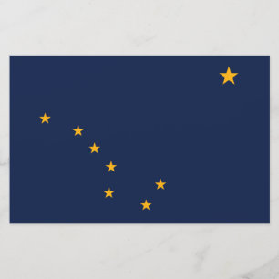 Flagga Alaska Brevpapper