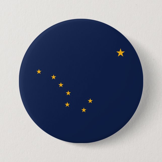 Flagga Alaska Knapp (Framsida)