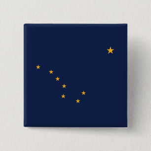 Flagga Alaska Knapp