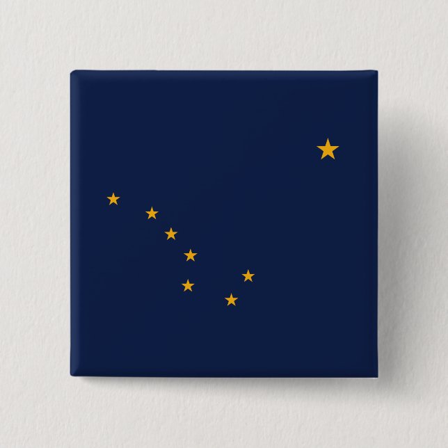 Flagga Alaska Knapp (Framsida)