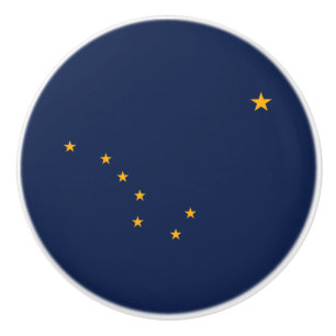 Flagga Alaska Knopp
