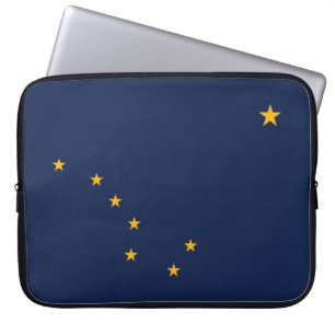Flagga Alaska Laptop Fodral
