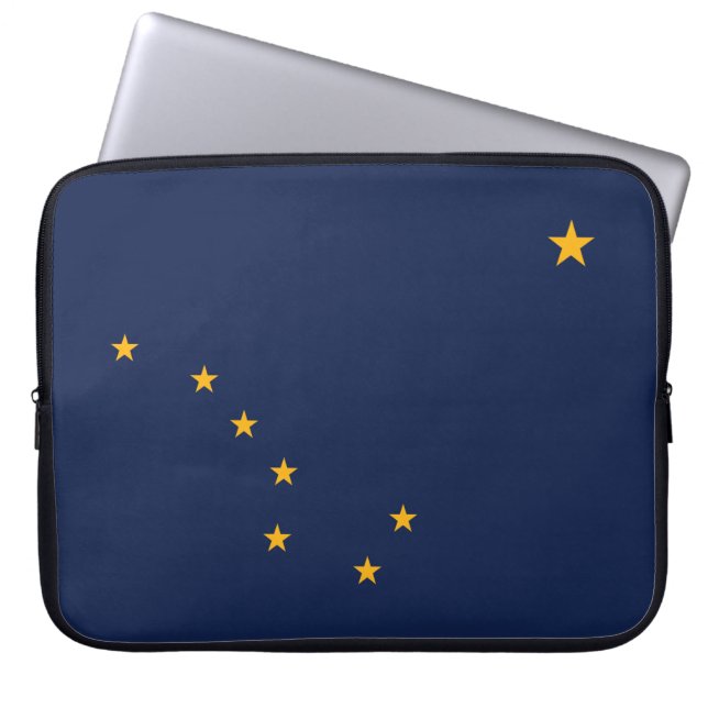 Flagga Alaska Laptop Fodral (Framsidan)