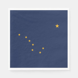 Flagga Alaska Pappersservett