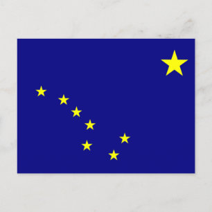 Flagga Alaska Vykort