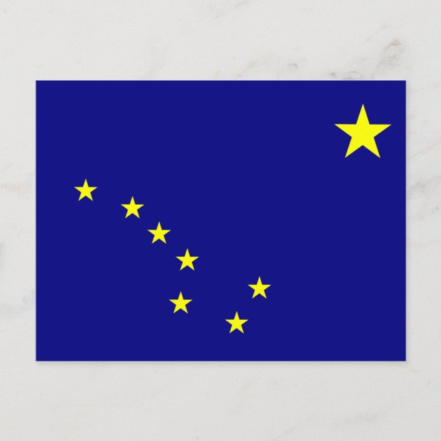 Flagga Alaska Vykort (Framsida)