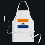 Flagga Albany, New York Förkläde<br><div class="desc">Apron med flagga Albany,  New York. En orange,  vit och blå flagga med stadens emblem i mitten</div>
