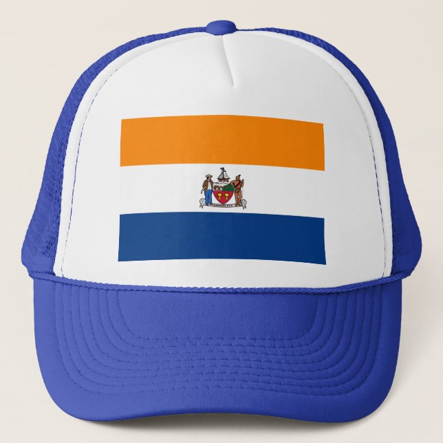 Flagga Albany, New York Hat Keps (Framsida)