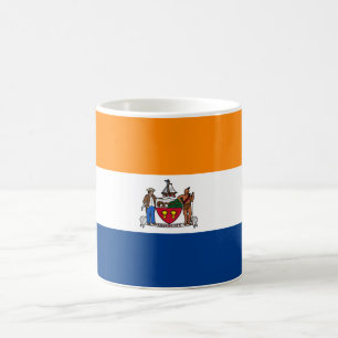 Flagga Albany, New York Kaffemugg