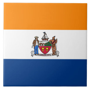 Flagga Albany (New York) Kakelplatta