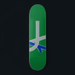 Flagga Albany, Oregon Mini Skateboard Bräda 18,5 Cm<br><div class="desc">Skateboard med en design med flagga Albany,  Oregon. A grönt,  grått och blå flagga</div>