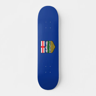 Flagga Alberta - CANADA Mini Skateboard Bräda 18,5 Cm