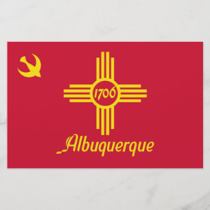 Flagga Albuquerque (New mexico) Brevpapper