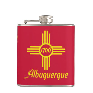 Flagga Albuquerque, New mexico Hip-kolv Fickplunta