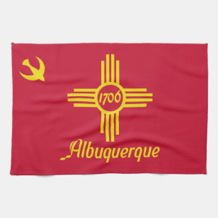 Flagga Albuquerque, New mexico Kitchen Towel Kökshandduk