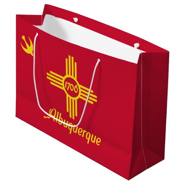 Flagga Albuquerque, New mexico Large Gift Bag (Framsidan Vinklad)