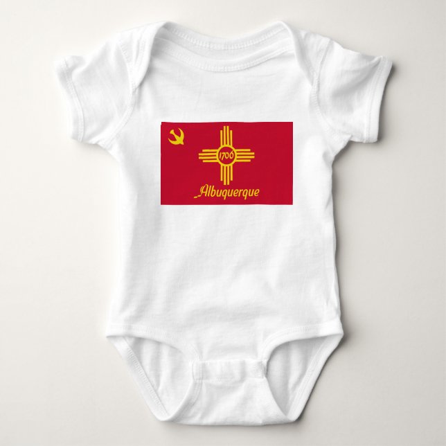 Flagga Albuquerque (New mexico) T Shirt (Framsida)