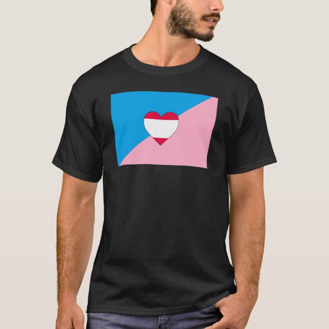 Flagga Åldersuppspelning, Pride T Shirt (Framsida)