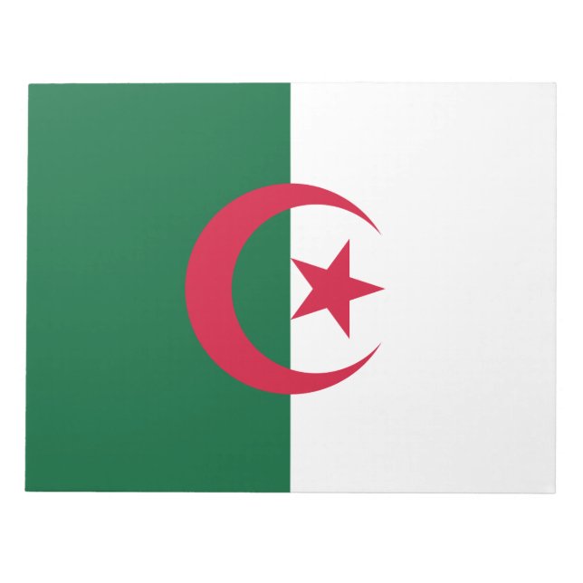 Flagga Algeriet Anteckningsblock (Framsida)