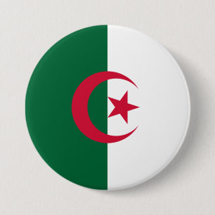 Flagga Algeriet Knapp