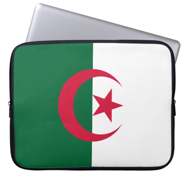 Flagga Algeriet Laptop Fodral (Framsidan)