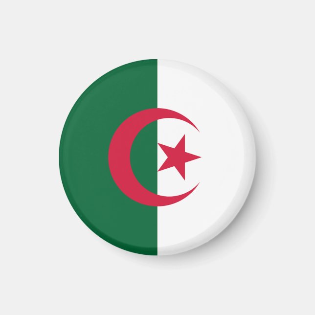 Flagga Algeriet Magnet (Framsidan)