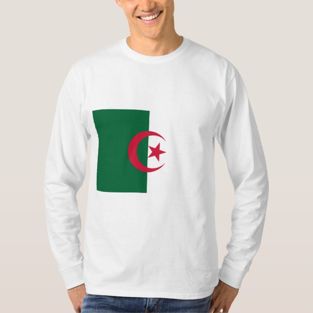 Flagga Algeriet T Shirt (Framsida)