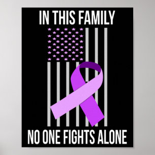 Flagga Alzheimerheimers sjukdom Poster