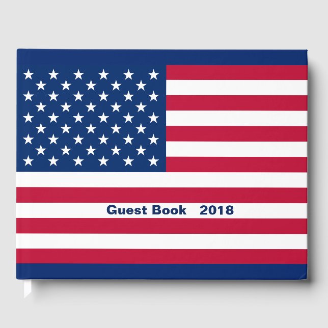 Flagga Amerikanska land resa Gästböcker (Framsida)