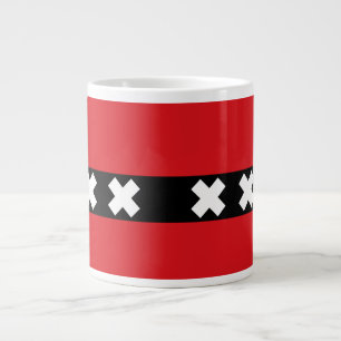 Flagga Amsterdam, Nederländerna Jumbo Mugg